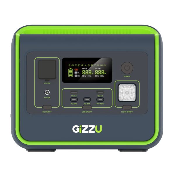 GIZZU HERO CORE 512WH/800W UPS FAST CHARGE LIFEPO4 PORTABLE POWER STATION