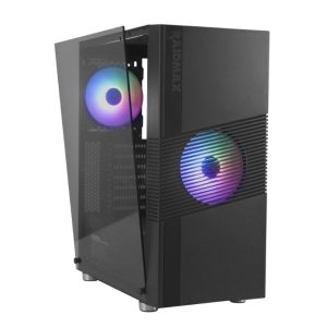 Raidmax H704 ATX | Micro-ATX | Mini-ITX ARGB Sync Mid-Tower Gaming Chassis - Black