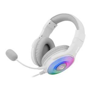 REDRAGON Over-Ear PANDORA USB (Power Only)|Aux (Mic and Headset) RGB Gaming Headset - White