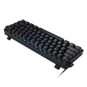 REDRAGON DRACONIC PRO Mechanical 61 Key|Bluetooth 5.0|RF|RGB Rechargable Battery|Type-C Charging Cable Gaming Keyboard - Black