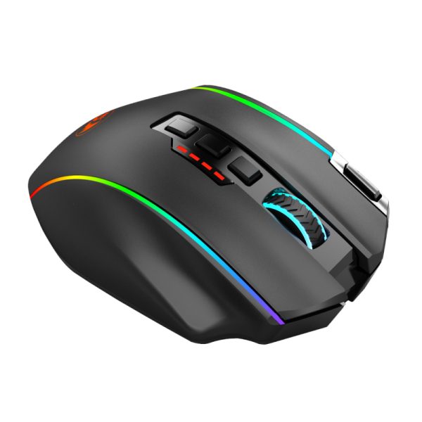 REDRAGON PERDITION PRO 16000DPI RGB Wireless MMO Ergo Gaming Mouse - Black