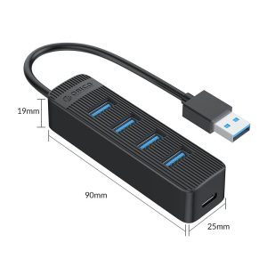 ORICO 4 Port USB Hub | 4x USB3 | Black